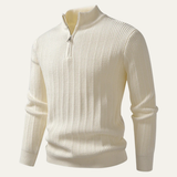 The Cavallino Men's Half Zip Knitted Winter Sweater