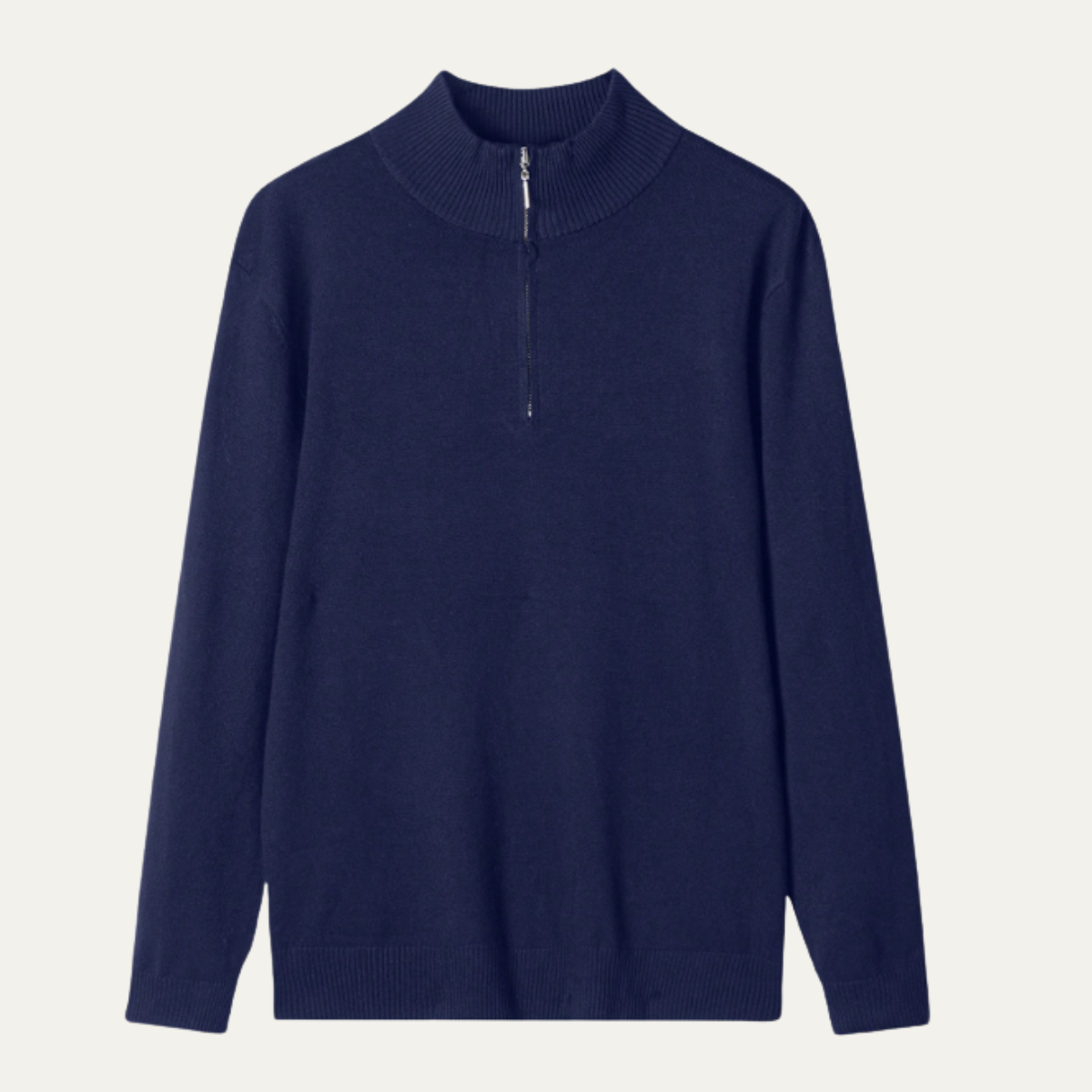 The Foxhaven Men's Mock Neck Half Zip Knit Sweater