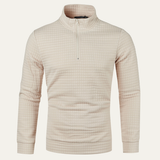 The Strasbourg Men’s Lightweight Quilted Half Zip Sweater