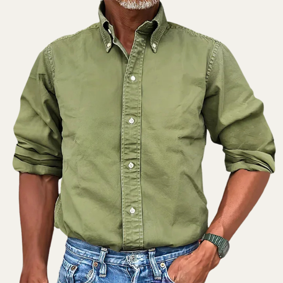 The Asti Men’s Solid Colour Button Down Business Shirt