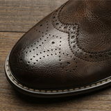 The Monopoli Men’s Classic Brogue Slip On Chelsea Boots