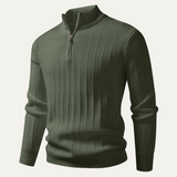 The Cavallino Men's Half Zip Knitted Winter Sweater