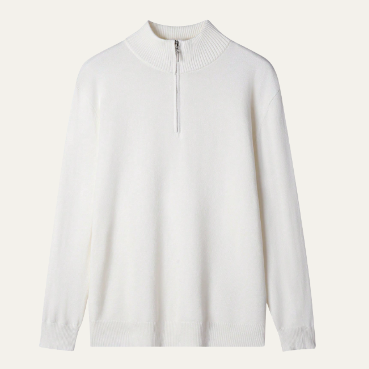 The Foxhaven Men's Mock Neck Half Zip Knit Sweater