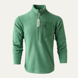 The Redwood Men’s Half Zip Sweater with Chest Pocket