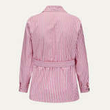 The Bramblewood Men’s Streetwear Striped Button Down Shirt with Pockets