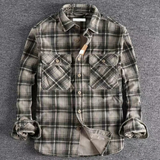 The Forio Men’s Vintage Plaid Flannel Shirt