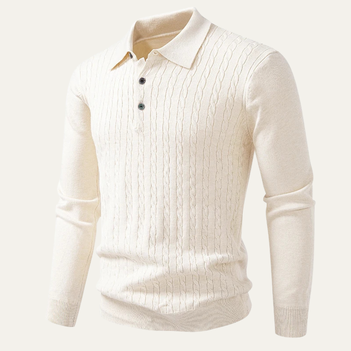 The Soverato Men’s Soft Cotton Casual Knit Polo Sweater