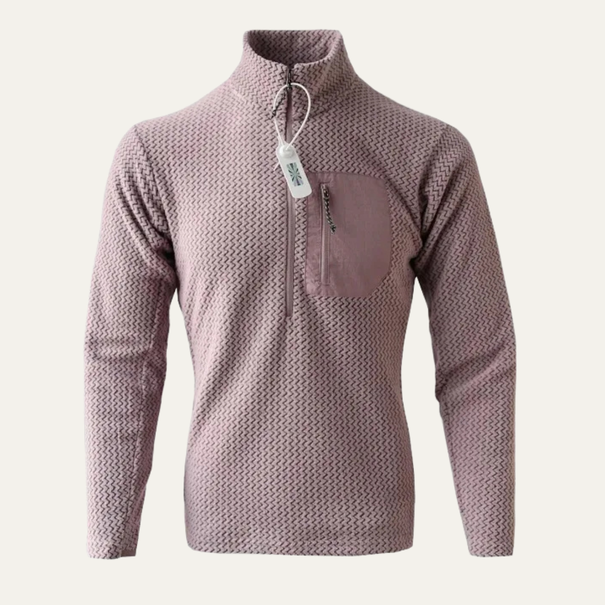 The Redwood Men’s Half Zip Sweater with Chest Pocket