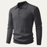 The Soverato Men’s Soft Cotton Casual Knit Polo Sweater
