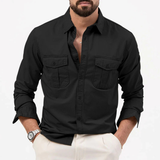 The Brookwater Men’s Retro Solid Button Up Shirt