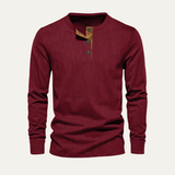 The Stonebrook Men's Corduroy Henley Ribbed Casual Sweater