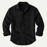 The St. Tropez Vintage Long Sleeve Linen Shirt for Men