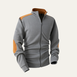 The Vernaccia Men’s Casual Lightweight  Zip Up Knit Stand Collar Sweater