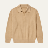 The Monaco Men’s Warm Waffle Knit Half Zip Sweater