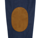 The Saint Tropez Men’s Casual Corduroy Sweater with Suede Elbow Patches