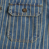 The Rivercrest Men’s Vintage Heavy Cotton Casual Striped Shirt