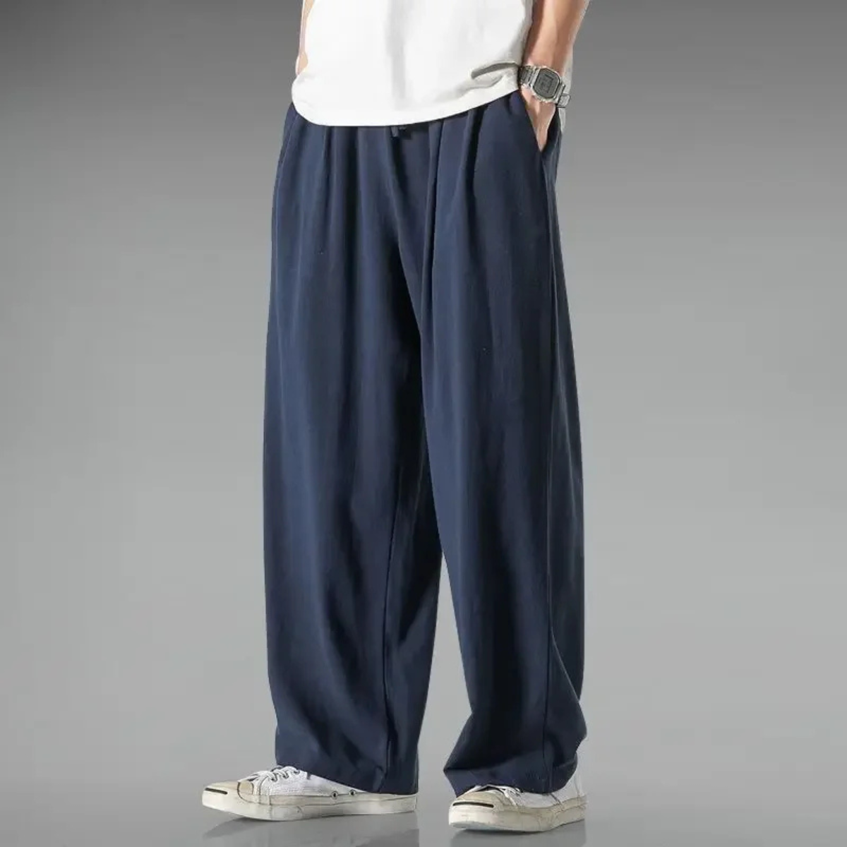 The Riverbend Men's Loose Fit Cotton Linen Pants