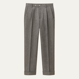 The Lakeshore Men’s High Waisted Wool Slim Fit Tailored Dress Pants