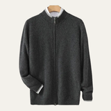 The Antibes Men’s Soft Warm Winter Knit Zip Up Wool Cardigan