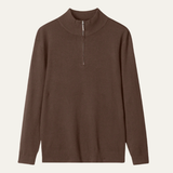 The Foxhaven Men's Mock Neck Half Zip Knit Sweater