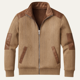 The Silverhill Ridge Men’s Knitted Fleece Lined Warm Zip Up Sweater