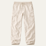 The Maplecrest Men’s Loose Fit Multi Pocket Cotton Linen Cargo Pants