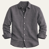 The Polignano Men’s Relaxed Button Up Linen Summer Shirt