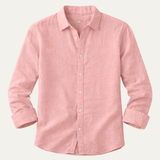 The Willowcrest Park Men's Lightweight Linen Summer Casual Button Up Shirt
