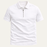 The Iseo Men's Short Sleeve Zip Polo