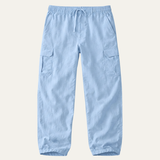 The Maplecrest Men’s Loose Fit Multi Pocket Cotton Linen Cargo Pants