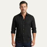 The Meadowrun Men’s Linen Trendy Button Up Shirt