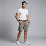 The Harrington Men’s Multi Pocket Tactical Cargo Shorts with Belt