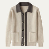 The Inverness Elegant Wool Cardigan with Pockets for Men