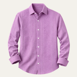 The Frascati Men’s Relaxed Fit  Casual Textured Shirt