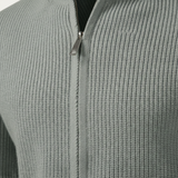 The Lothian Men's Trendy Collar Stand Knit Zip Cardigan Sweater