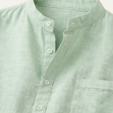 The Sicily Men’s Classic Linen Henley Summer Shirt