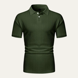 The Willowstone Ridge Men’s Textured Button Up Trendy Polo Shirt