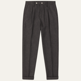 The Gold Coast Men’s High Waisted Pleated Straight Leg Dress Pants