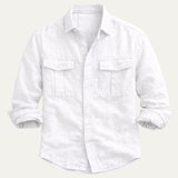 The Brera Men’s Casual Cotton Summer Linen Shirt