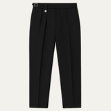 The Hamilton Men’s Solid Black Dress Pants with Belt Loops