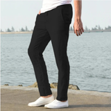 The McLean Men’s Casual Lightweight Linen Pants – Black