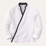 The Toulouse Men’s Lightweight V Neck Buttonless  Shirt