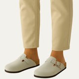 The Amalfi Men's Gray Old Money Suede Moccasin Slipper