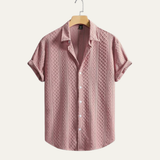 The Timberlake Ridge Men’s Casual Textured Button Up Shirt