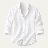 The Silverlake Men’s Cotton Linen Button Up Beach Shirt