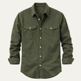 The Brookwater Men’s Retro Solid Button Up Shirt