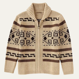 The Serravalle Men’s Button Up Knit Cashmere Shawl Collar Cardigan