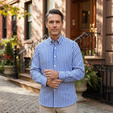 The London Striped Cotton Shirt for Men