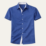 The Treviso Men’s Trendy Business Solid Button-Up Shirt