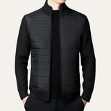 The Aberdeen Men's Cotton Quilted Knit Padded Zip Up Cardigan